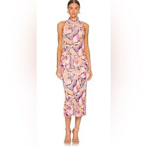 AFRM Poste Midi Dress in Summer Butterfly